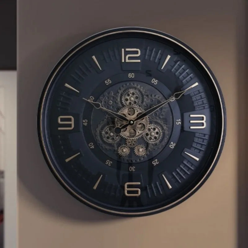 Gear Wall Clock Modern Wall Watch Nordic Elegant Decorative Clocks Silent Luxury Aesthetic Living Room Watches Home Decoration